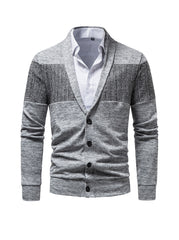 Brent Patchwork Casual Cardigan (shirt not included)