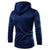 Men's Stand Collar Solid Color Zip Hoodies Sweatshirts