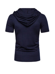 Leo Short Sleeve Pullover Hoodies
