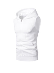 Erik Textured Hoodie Vest