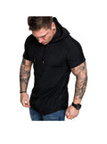 Zachary Short Sleeve Pullover Hoodies