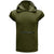 Men's Solid Color Casual Zipper SportsHoodie Tank Top