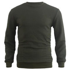 Men's Jacquard Small Check Pullover Sweatershirt