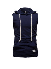 Terry Casual Hoodie Vest