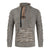Men's Melange Half Zip Kangaroo Pocket Sweater