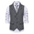 Men's Vintage Lapel Herringbone Tweed Suit Vest