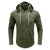 Men's Patchwork Slub Yarn Hooded Long-sleeve T-shirt