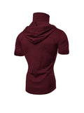 Men's Short Sleeve Hoodies T-shirt