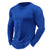 Men's Waffle Solid Color Crew Neck Casual Long Sleeve T-shirt