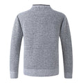 Men's Knitted V-Neck Button Down Cardigan Sweater With Flannel Lining And Pockets
