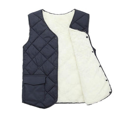 Men's Solid Color Quilted Fleece Lined Lightweight Gilet