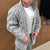 Men's Solid Color Stand Collar Cardigan